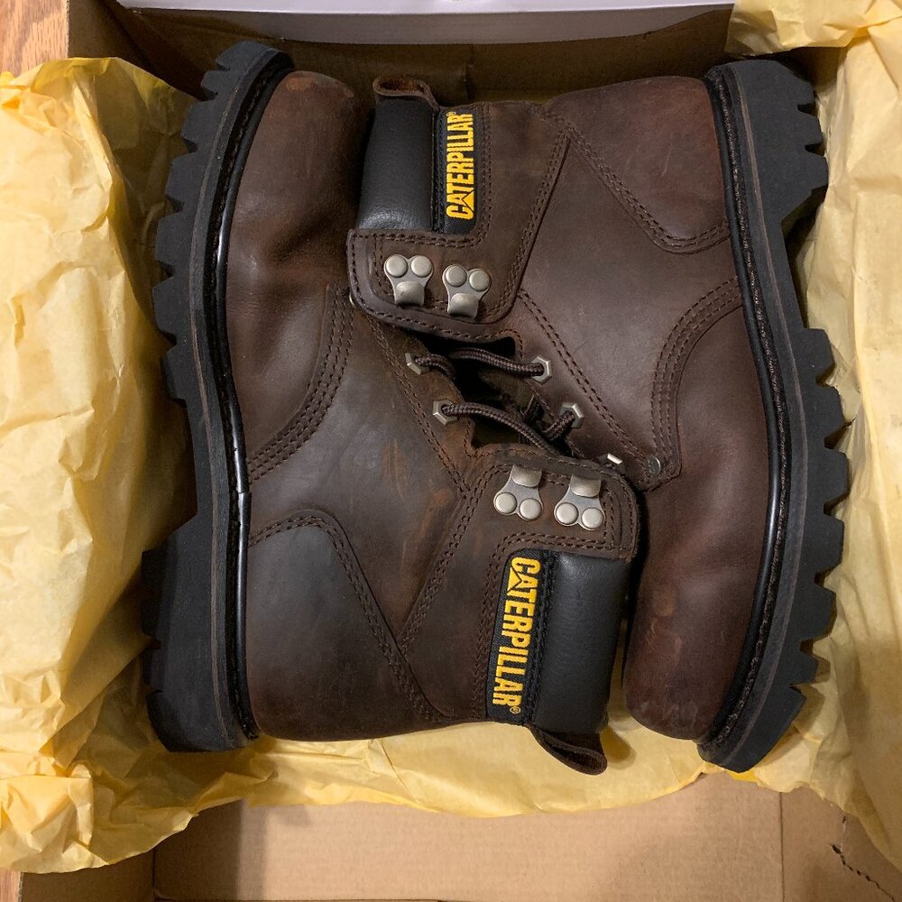 Caterpillar Second Shift work boots brown men's 7.5